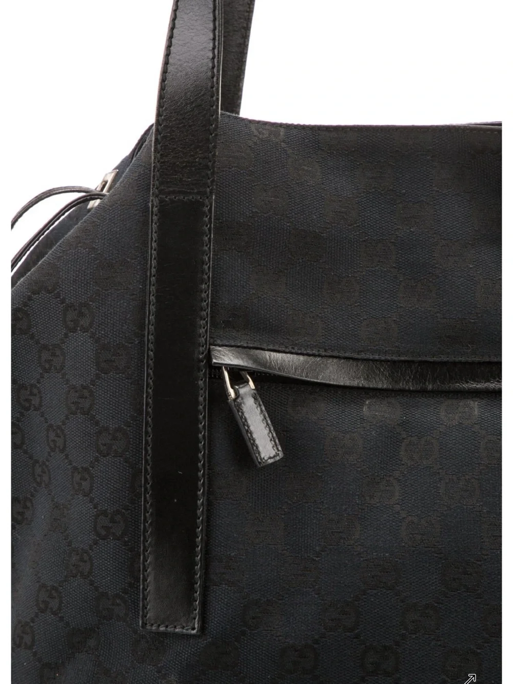 Gucci GG Canvas Black Tote Bag